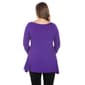 Plus Size 24/7 Comfort Apparel Ruched Sleeve Swing Tunic Top - image 2