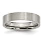 Mens Endless Affection&#40;tm&#41; Titanium Flat 5mm Brushed Wedding Band - image 1