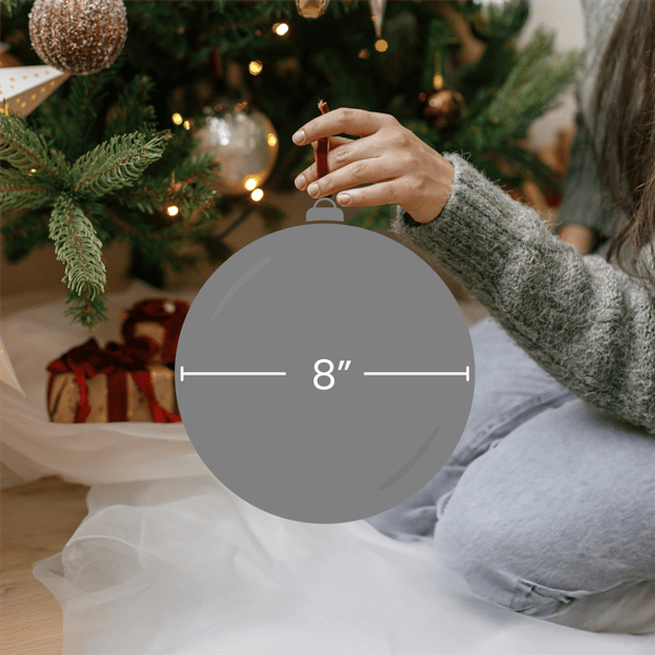 Northlight 8in. Matte White Shatterproof Christmas Ball Ornament
