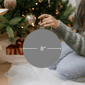 Northlight 8in. Matte White Shatterproof Christmas Ball Ornament - image 3
