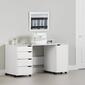 South Shore Crea Pure White Sewing Craft Table w/ Wheels - image 2