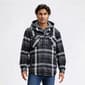 Mens Smith''s Sherpa Lined Flannel Shirt Jacket - Black/White - image 2