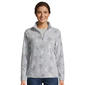 Womens LANDS END(R) Long Sleeve Snowflake Fleece Sweatshirt - image 1