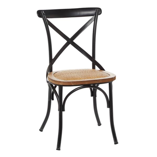9th & Pike&#40;R&#41; Black Metal Farmhouse Dining Chair - image 