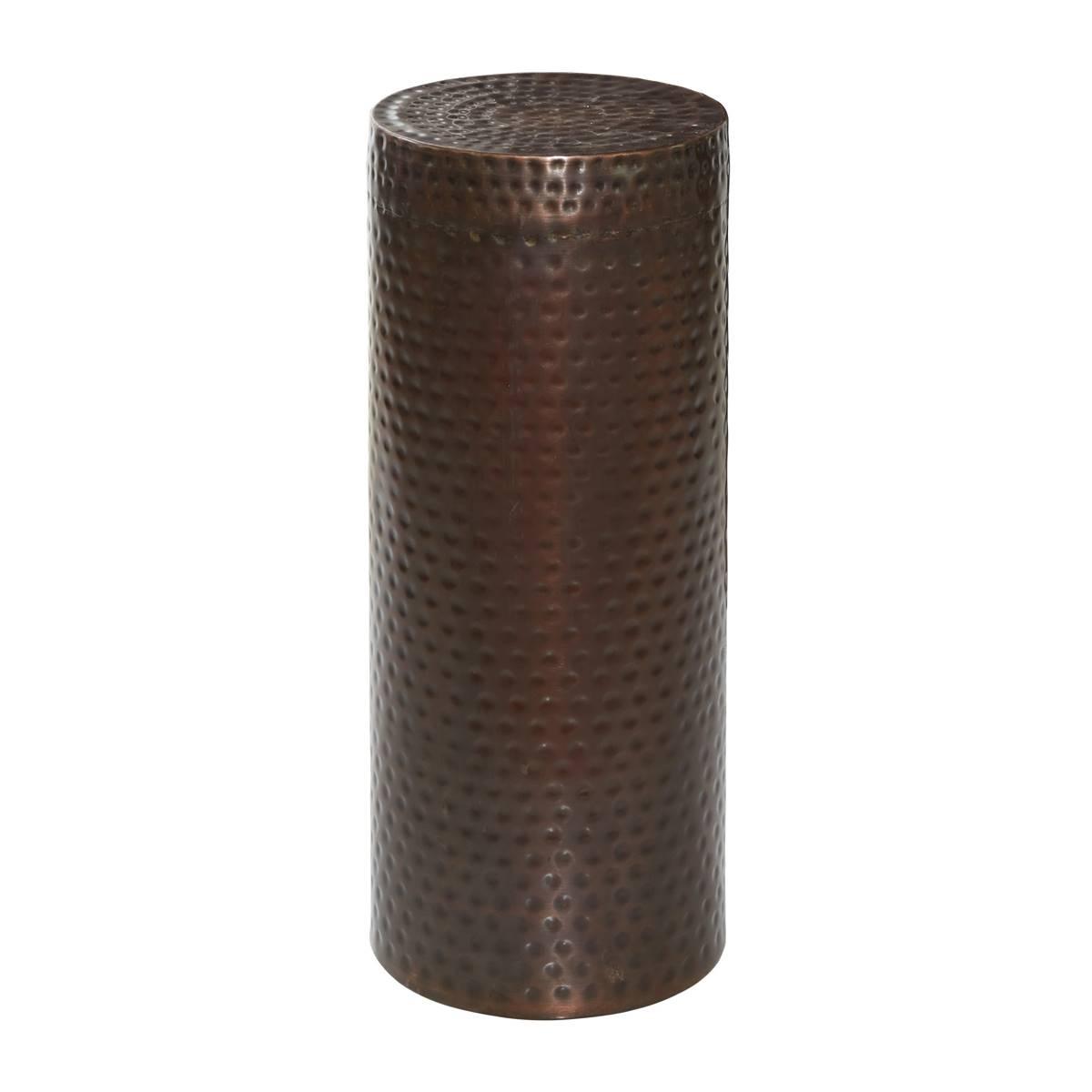 9th & Pike® Brown Metal Industrial Pedestal Table - Set of 4