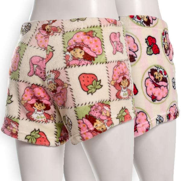 Juniors Strawberry Shortcake™ Quilt & Stripes 2pk. Pajama Bottoms