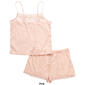 Womens Spree Intimates Lace Cami Short Set - image 3