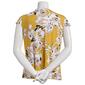 Plus Size Kasper Cap Sleeve Cowl Neck Placed Floral Blouse - image 3