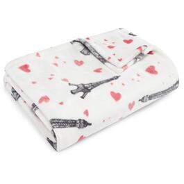 Betsey Johnson Paris Love Ultra Soft Plush Throw Blanket