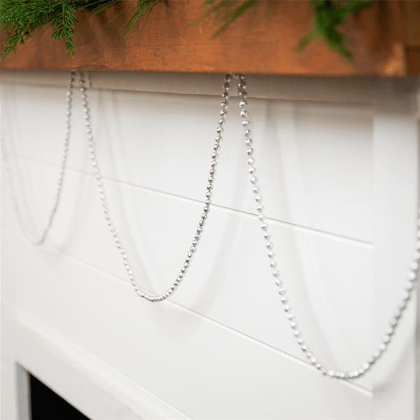 Northlight 15ft. Celestial Silver Lame Beaded Christmas Garland