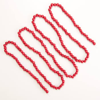 Cranberry Red Wood Garland - Boscov's