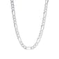 30in. Sterling Silver Flat Figaro Chain Necklace - image 1