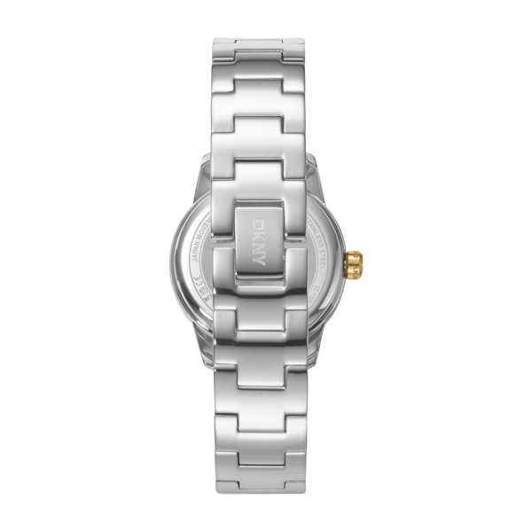 Womens DKNY Green Dial Half Bangle Two-Tone Watch - DK1L160M0065