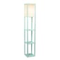 Lalia Home Column Shelf Floor Lamp w/Linen Shade - image 1