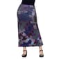 Womens 24/7 Comfort Apparel Purple Paisley A-Line Maxi Skirt - image 1