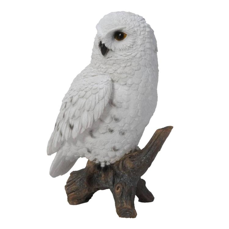 Hi-Line Gift Small Snowy Owl Garden Statue