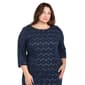 Plus Size R&M Richards 3/4 Sleeve A-Line Illusion Dress - image 4