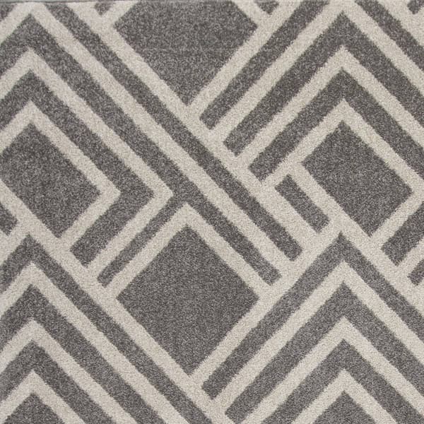 KAS Lucia Grey Moderne Rectangular Area Rug