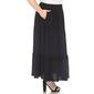 Plus Size White Mark Pleated Tiered Maxi Skirt - image 2