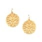 Freedom Nickel Free Gold Round Filigree Earrings - image 1