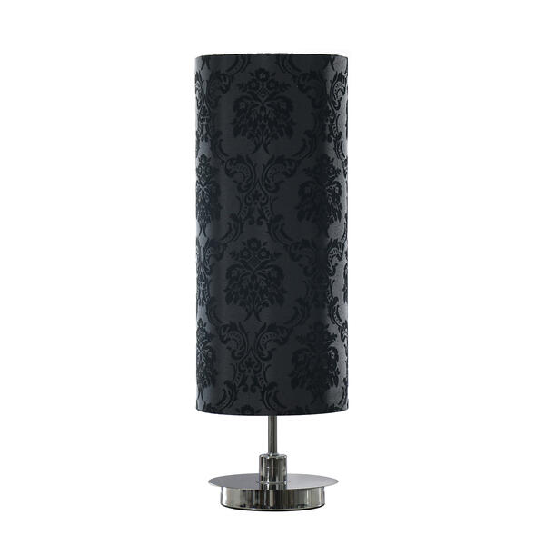 Fangio Lighting 20in. Cylinder Shade Table Lamp - Damask - image 