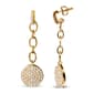 Haus of Brilliance 18kt. Gold Plated 1ct. Diamond Dangle Earrings - image 3