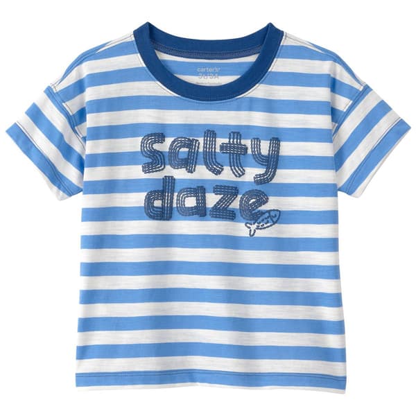 Toddler Boy Carter''s Salty Daze Stripe Ss T-Shirt