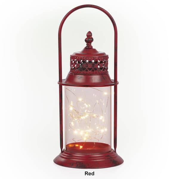Alpine String Light Metal and Glass Lantern