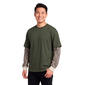 Young Mens Company 81(R) Washed Twofer Thermal Sleeves Tee - image 1