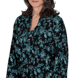 Womens Emaline Feminine Mystique Tie Neck Floral Blouse