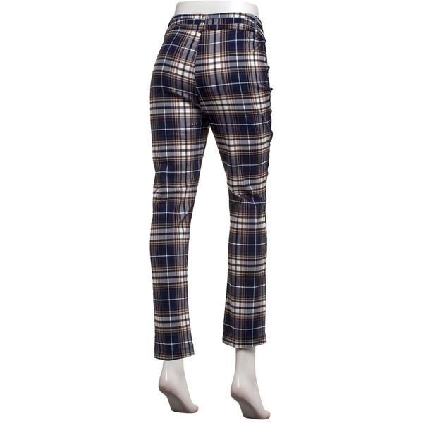 Juniors Zoe & Phoebe Plaid Millennium Triple Button Dress Pants