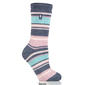 Womens Heat Holders Yasmine Multi Stripe Crew Socks - image 2