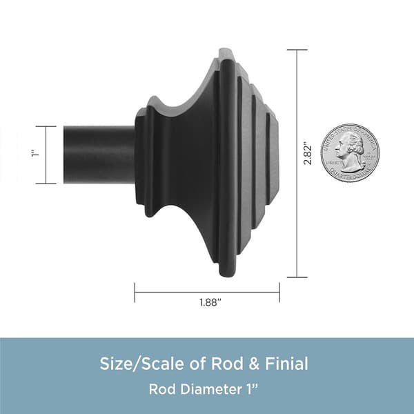 Mission 1in. Curtain Rod