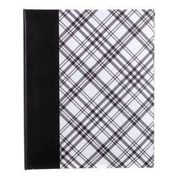 Malden Black & White Plaid Weld Bound Photo Album