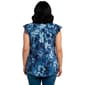Plus Size Cocomo Flutter Cap Sleeve Ruffle Neck Floral Blouse - image 2