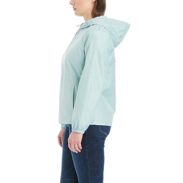 Petite d.e.t.a.i.l.s Windbreaker w/Stripe Hood Lining
