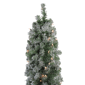 Northlight 6ft. Pre-Lit Flocked Pencil Artificial Christmas Tree - image 2