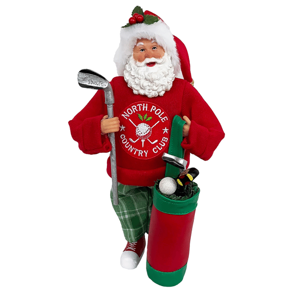 Santa''s Workshop 12in. North Pole Country Club Claus