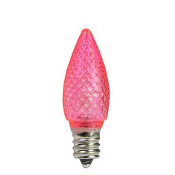 Northlight 25pk. Faceted LED C7 Pink Christmas Replacement Bulbs
