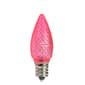 Northlight 25pk. Faceted LED C7 Pink Christmas Replacement Bulbs - image 1