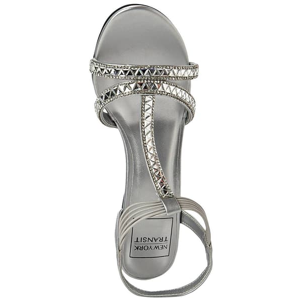 Womens New York Transit Frankie Metallic Wedge Dress Sandals