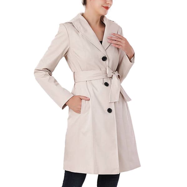 Womens BGSD Waterproof Hooded Trench Coat - image 