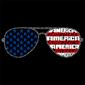 Womens LA Pop Art Americana Sunglasses Word Art V-Neck T-Shirt - image 2