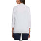 Womens Rafaella® Long Sleeve Jewel Heat Set Trim Cardigan - image 2