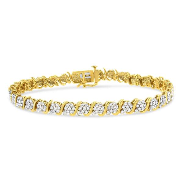Haus of Brilliance 3.0ctw. Diamond S Link Tennis Bracelet - image 