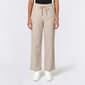 Juniors Pink Rose Linen Smock Super Wide Leg Pant - image 1
