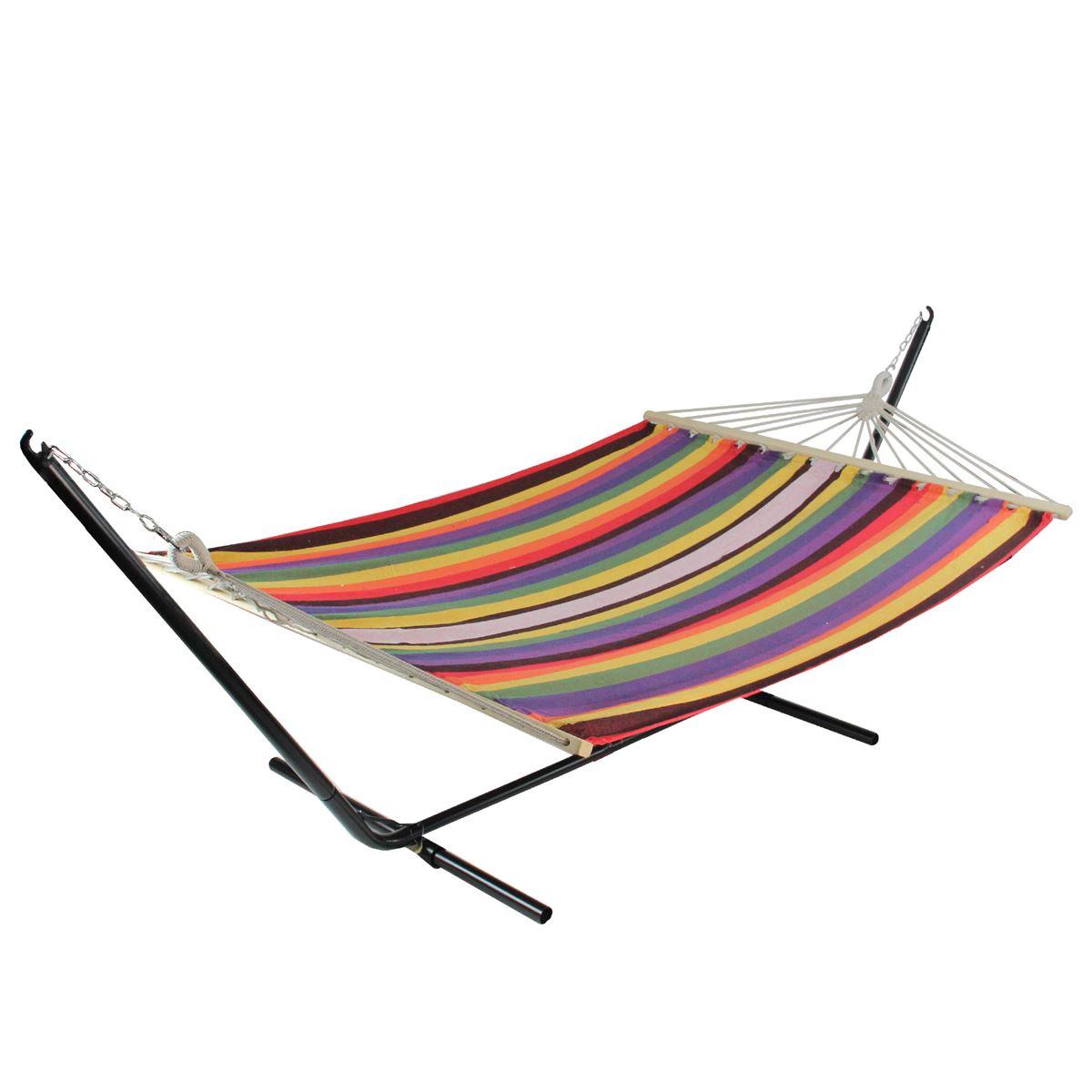 Northlight Seasonal 77in. Double Brazilian Hammock w/ Wooden Bars
