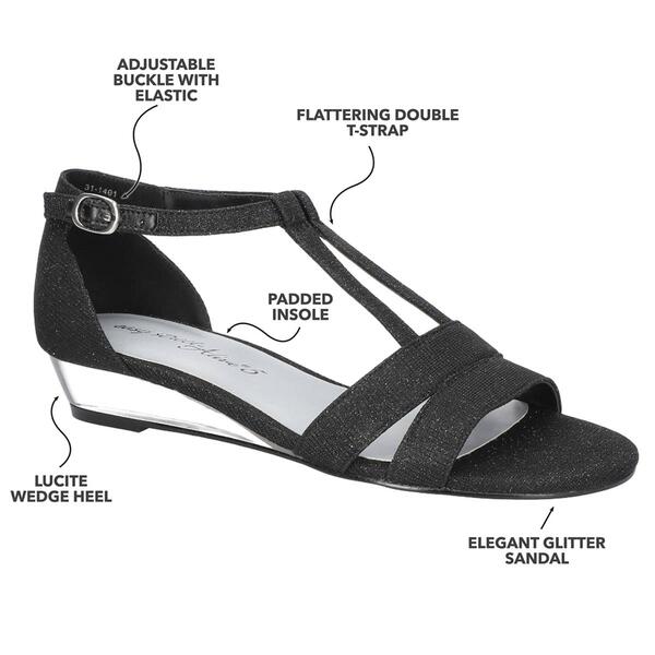 Womens Easy Street Alora Wedge Sandals