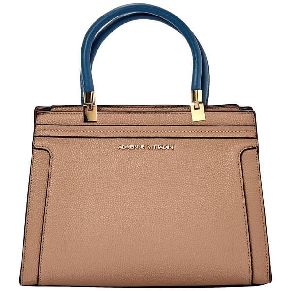 Adrienne Vittadini Pebble & Suede Satchel