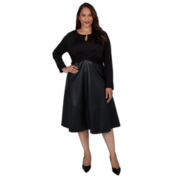 Plus Size Ruby Rd. Mysterious Romance Fit & Flare Dress